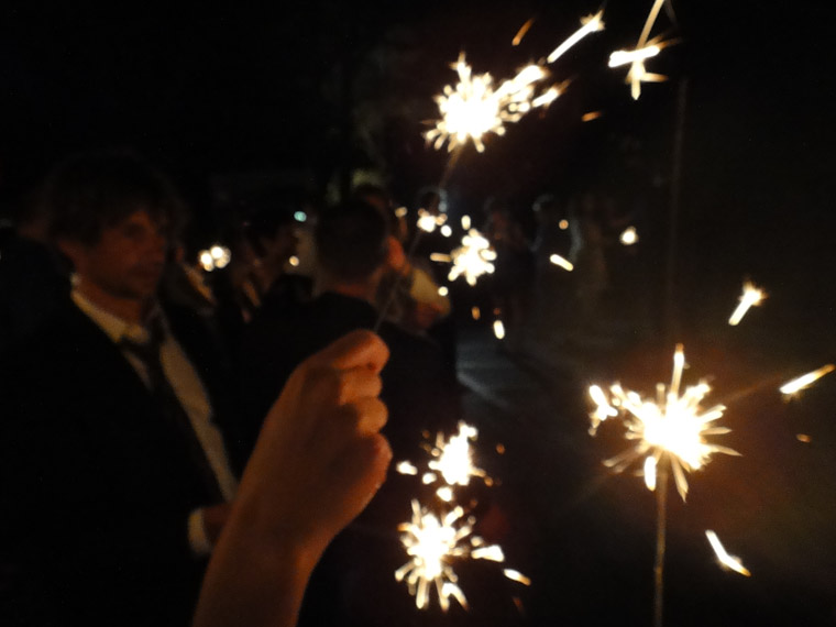 Sparklers in St Augustine Florida