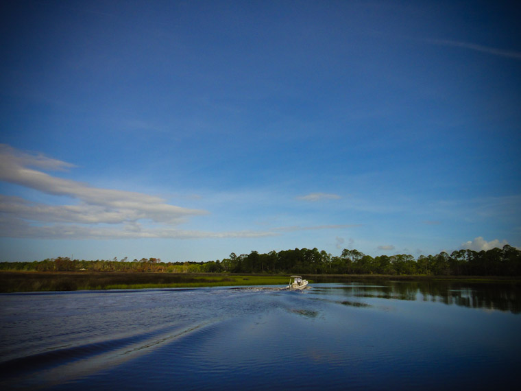 Picture of boating in pellicer creek in St Johns County Florida