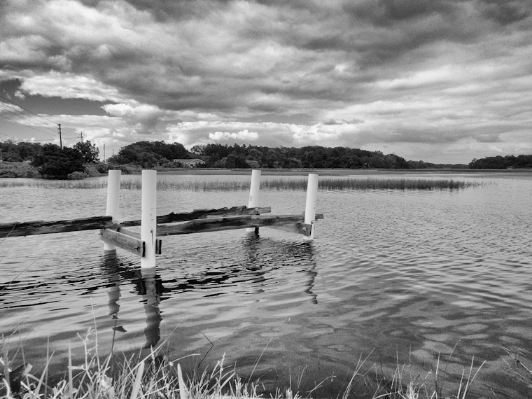 Photo of tropical storm debby high water dock in Saint Augustine Florida