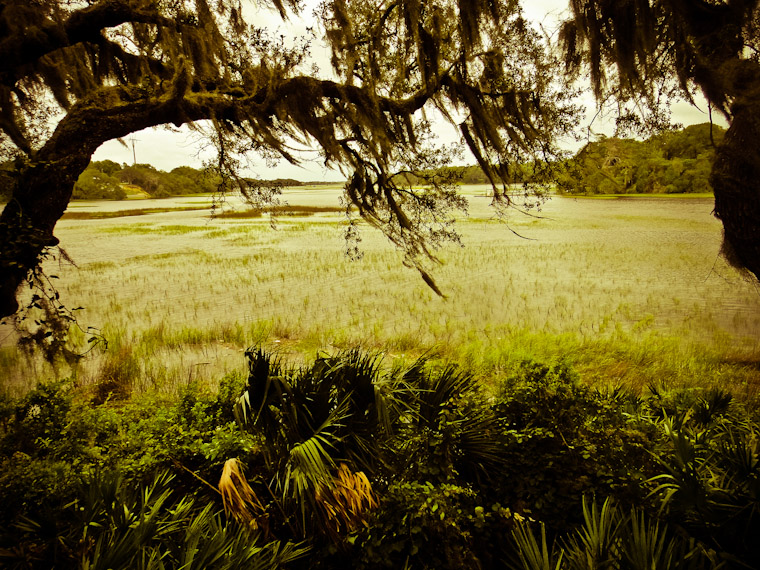 Framed Moultrie creek flood in St Augustine Florida