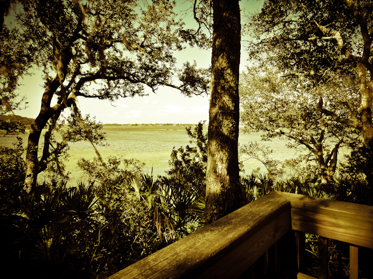 Moultrie Creek Deck View in St Augustine Florida