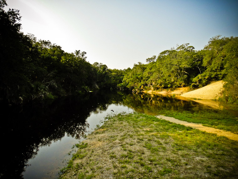 Flooded spanish quarry in Saint Augustine Florida