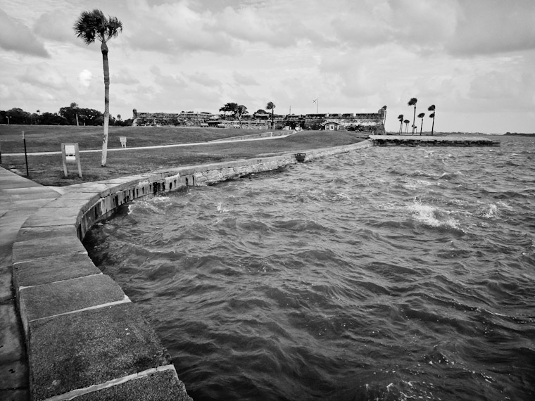 Photo of Castillo Seawall Curve in St Augustine Florida