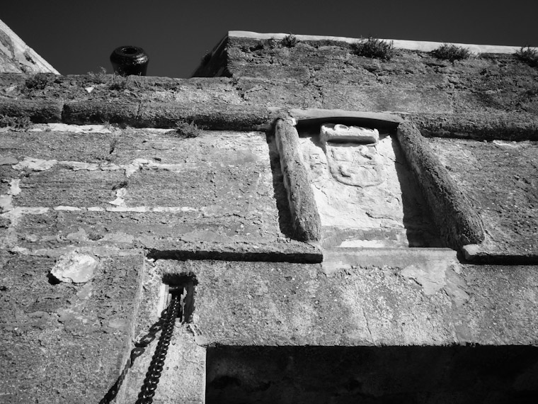Photo of Royal coat of arms at fort in st augustine florida