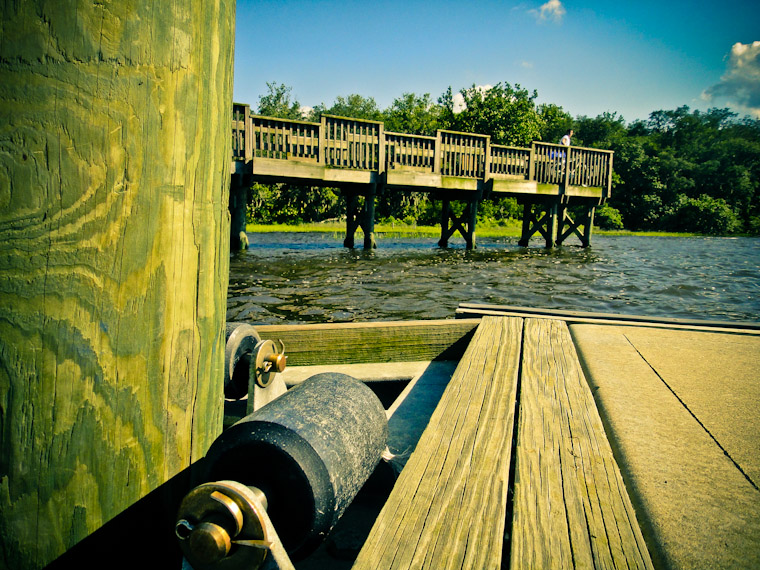 Photo of boardwalk biker in Saint Augustine Florida