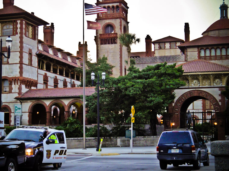 wrong way on Granada Street in St Augustine Florida