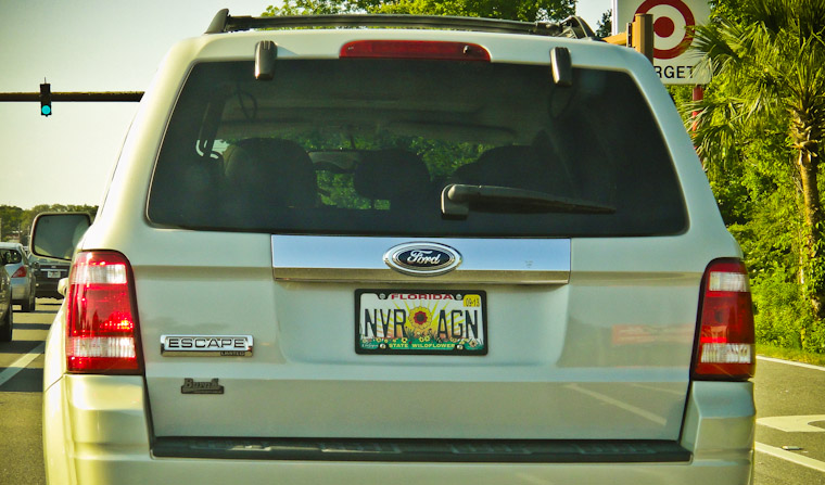 Creative license plate in Saint Augustine Florida
