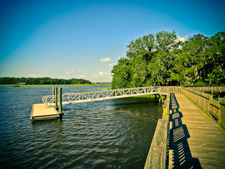 Vail point boardwalk and dock in St Augustine Florida