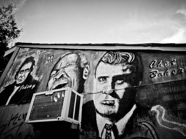 Picture of Johnny Cash, BB King & Chet Baker Graffiti