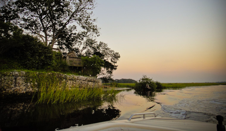 Moultrie creek boardwalk in St Augustine South