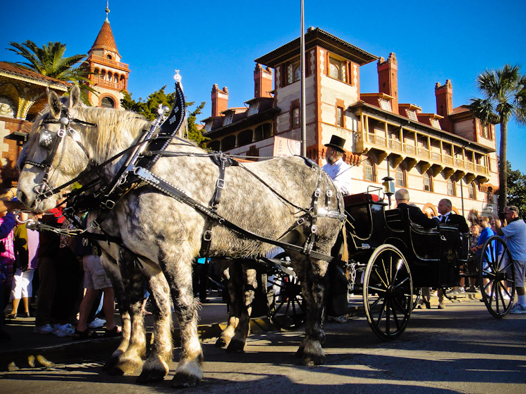 Henry Flagler Arrives by Horse Carriage for 125th Opening