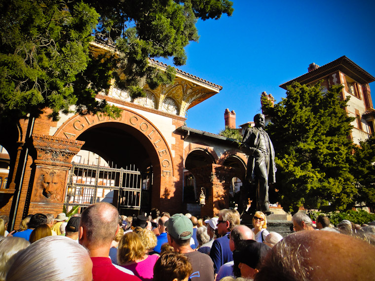 Crowd enters at 125th celebration