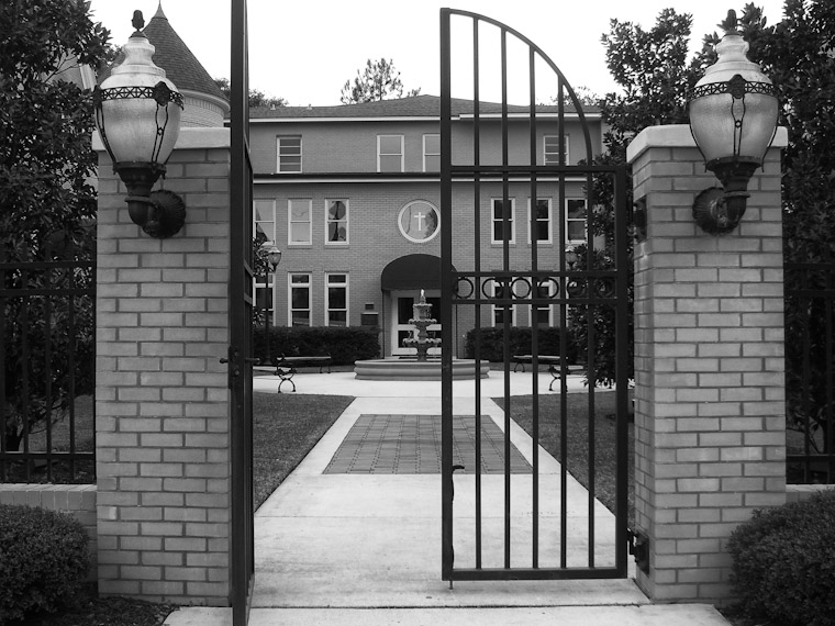 Picture of gate at Ancient City Baptist Church