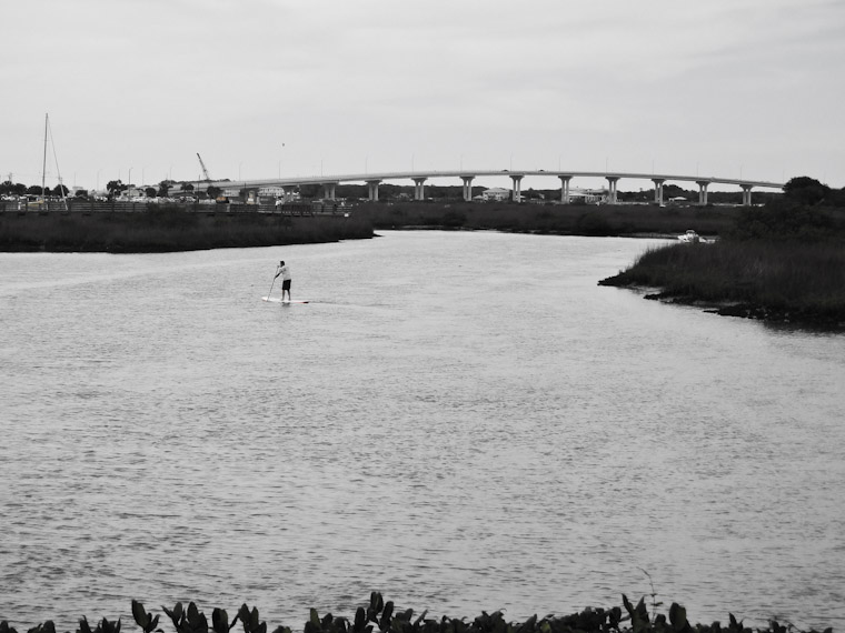 Stand up paddle boarding in the intracoastal