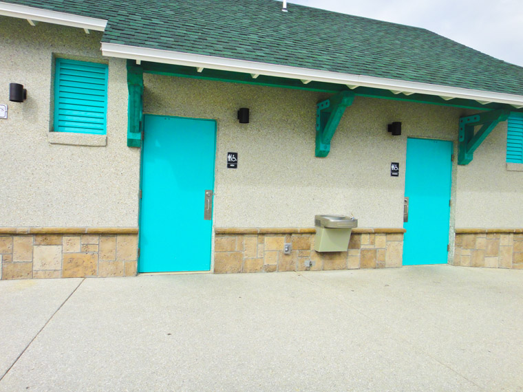 Pier Bathroom by Splash Park