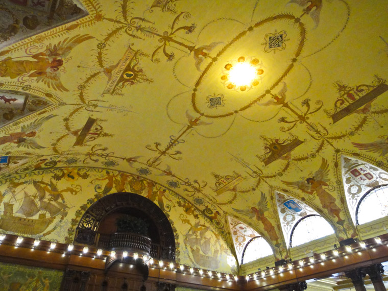 Flagler College Hotel Ponce de Leon Dining Hall Ceiling