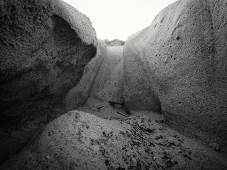 close up picture of beach sand erosion 