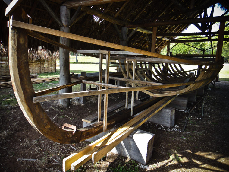 Fountain of youth construction of Cahlupa Spanish boat