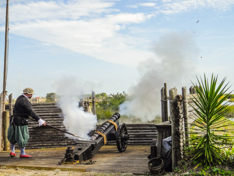 Picture of cannon fire at Fountain of Youth