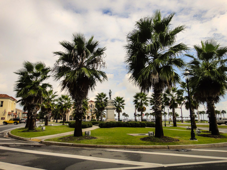 Downtown traffic circle