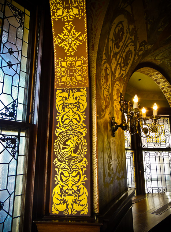 Hotel ponce de leon dining hall at flagler college tiffany windows