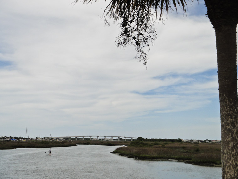 Intracoastal standup paddleboarding