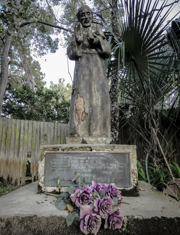 Picture of St Francis of Assisi statue in Saint Augustine