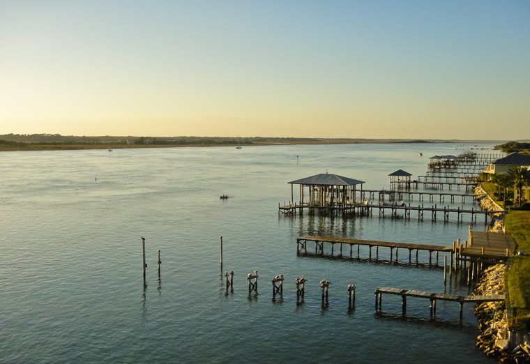 Vilano Docks at Sunset