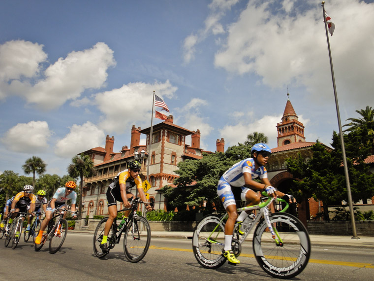 Velofest crit bike race by flagler college