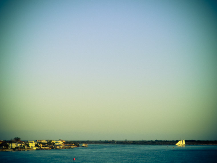 Vilano sailboat sunset