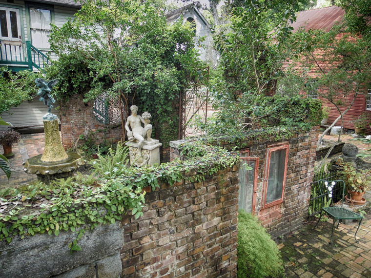 Dow Museum of Historic Houses Fountain Courtyard