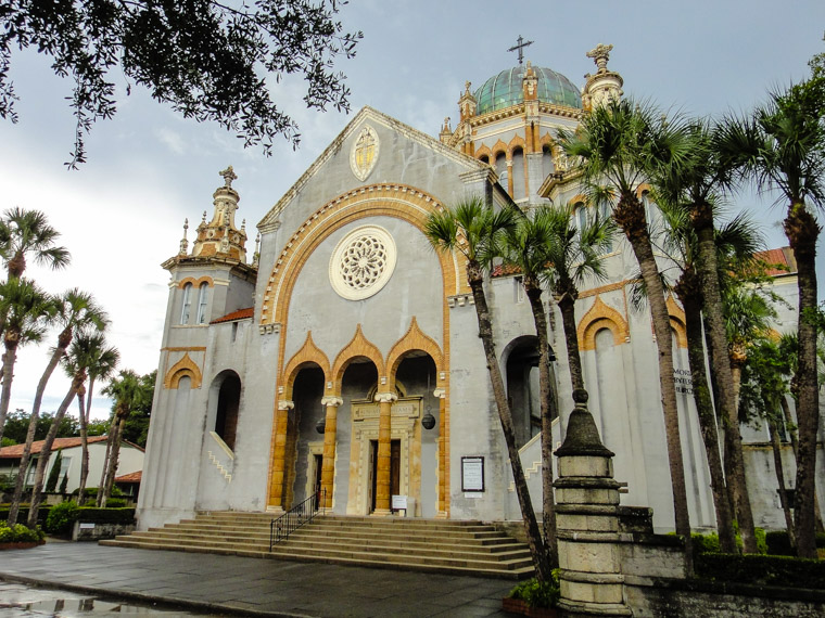 Memorial Presbyterian Church after afternoon rain shower