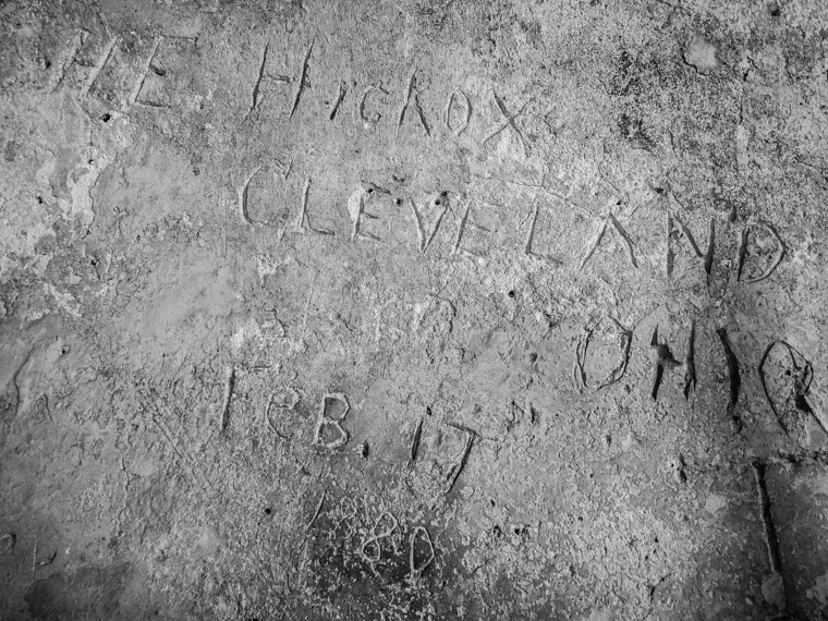 Vintage castillo de san marcos graffiti from Ohio