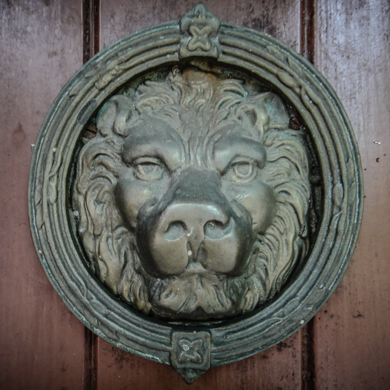 Dow Museum of Historic Houses Lion Door Knocker