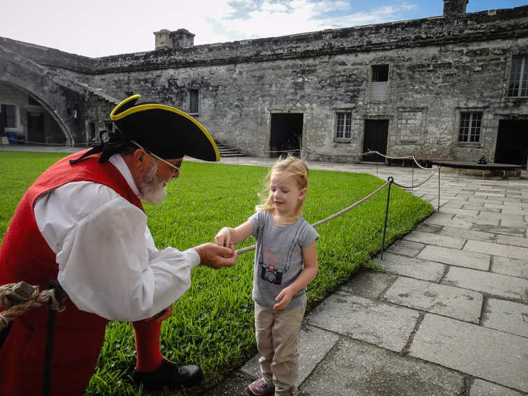 Fort Castillo de San Marcos Spanish Doubloon coin gift