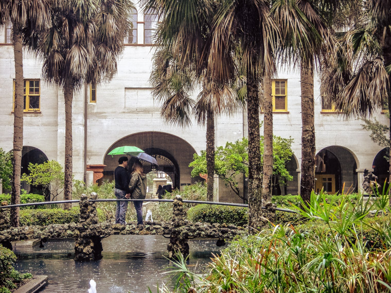 Lightner Museum Umbrella Love in Rain