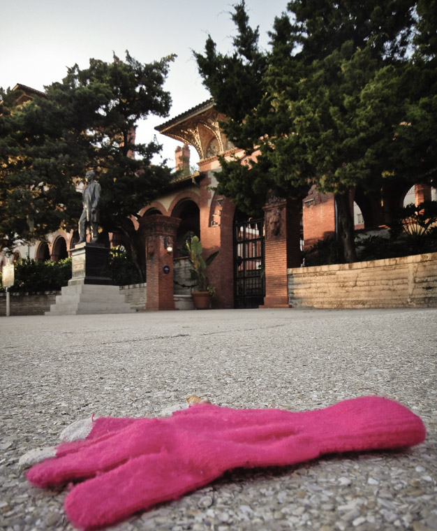 Lost glove outside Flagler College entrance