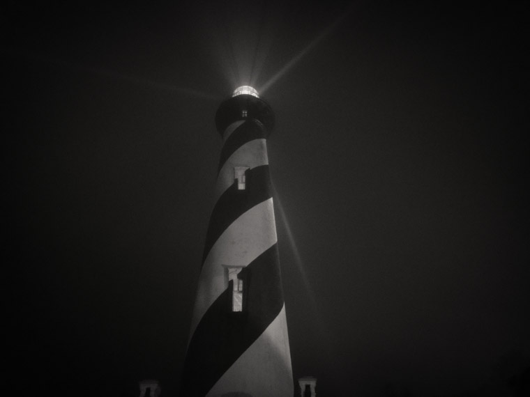 Lighthouse at night