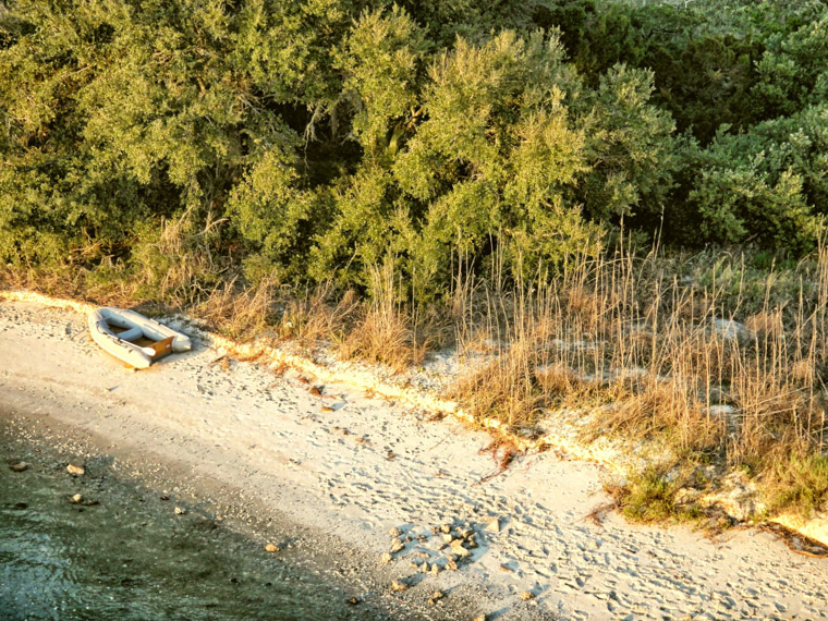 Rowboat beach Vilano intracoastal