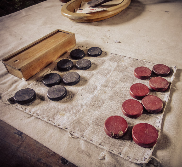 Checkers at Fort Matanzas