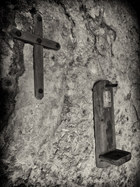 Fort Matanzas cross religion wall