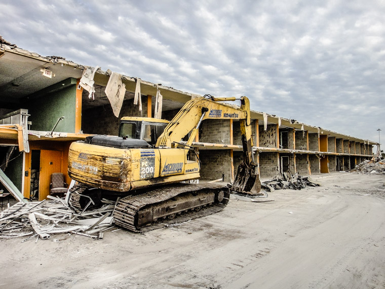 Demolition of St Augustine Beach Front Hotel