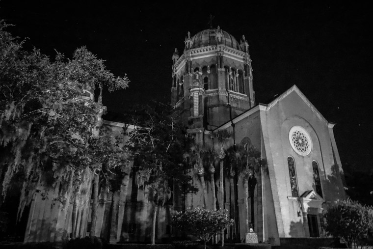 Memorial Presybeterian Church at Night