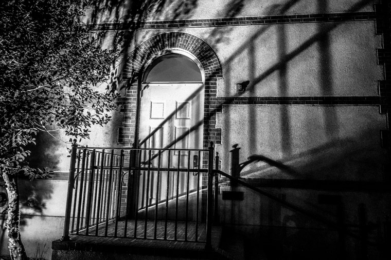 Flagler College Library Railing Shadow