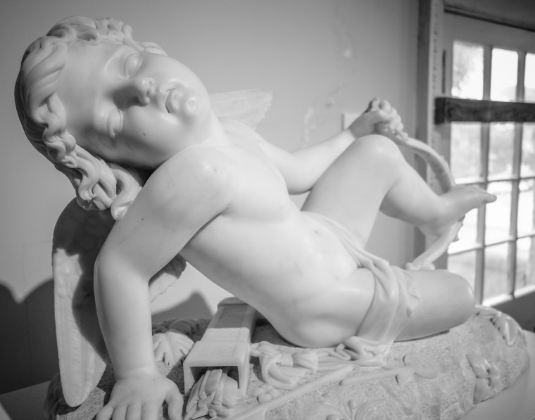 Lightner Museum Marble Cupid Sculpture