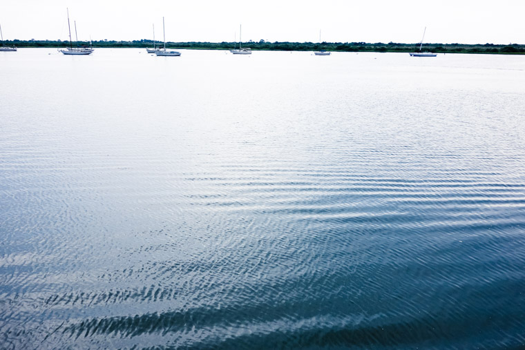 Intracoastal waves sailboat ripples