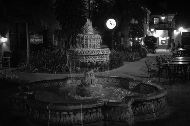 Fountain at night