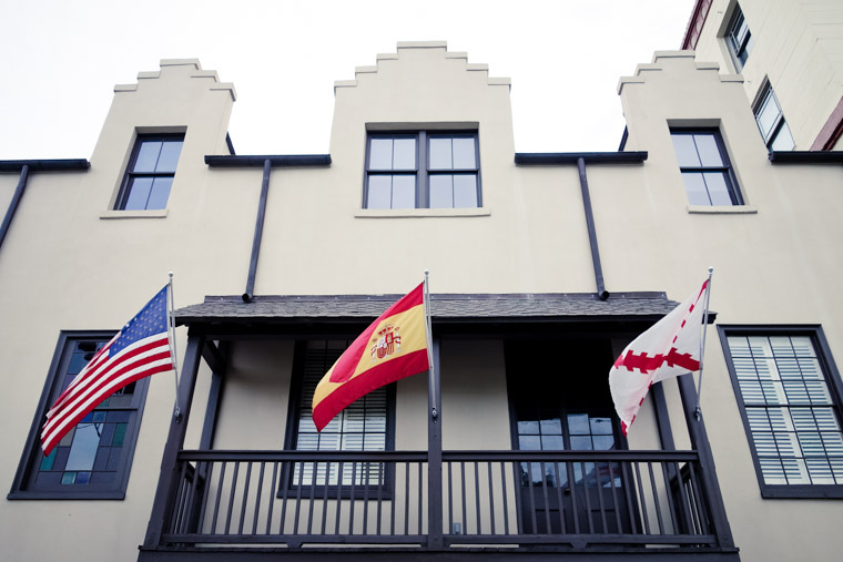 American Florida and Spanish Flags