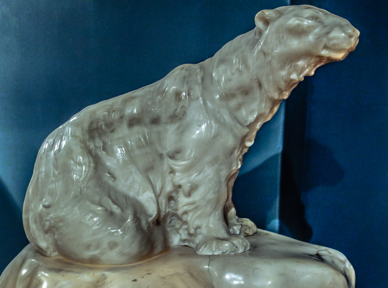 Klondike bar polar bear sculpture at lightner museum