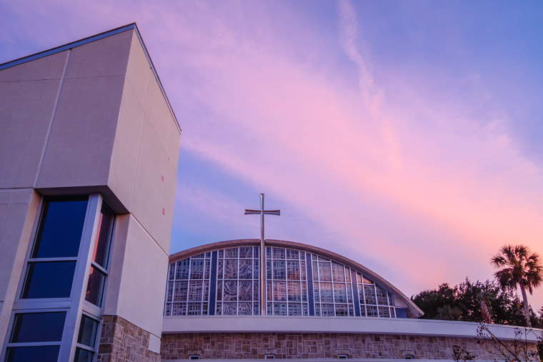 Prince of Peace Church sunset
